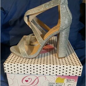 Brand new silver dress shoes